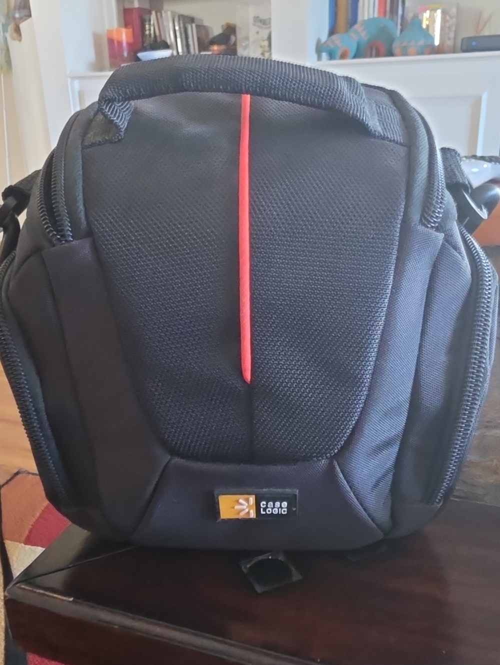 Black Camera Bag with Red Accent - Case Logic
